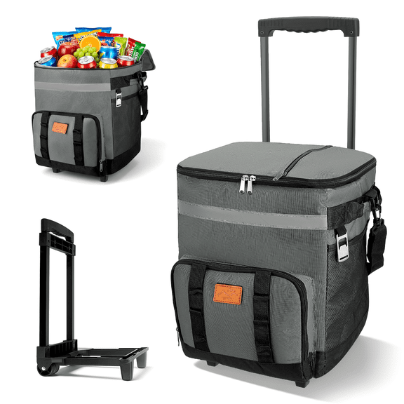 AMTPM Cool Bag 35L Insulated Cooler Bag Waterproof Picnic Thermal Bag For Camping, Travel, Grocery Shopping & Fishing