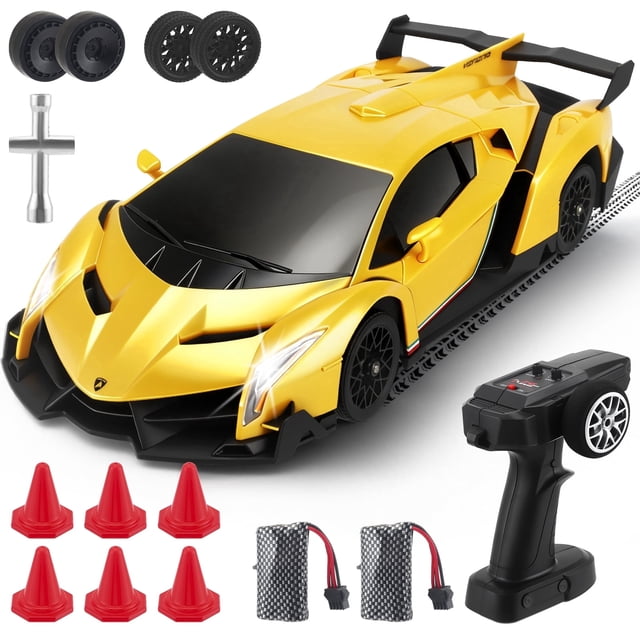 AMTPM Lamborghini RC Drift Car, 1:18 4WD High Speed Remote Control ...