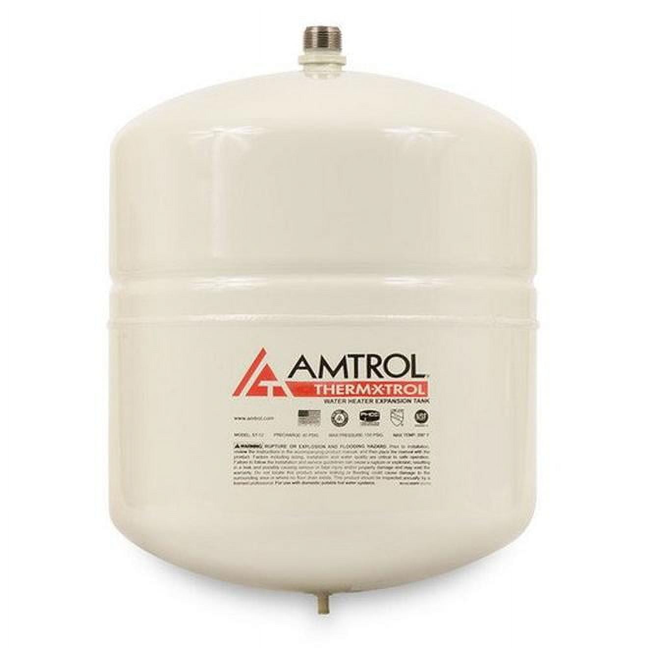 AMTROL 141N43 ST-12, 4.4 gal Steel Inline Thermal Expansion Water Tank