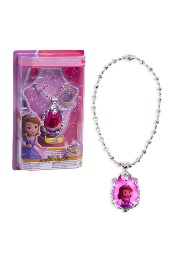 Disney Jr. Sofia the First Enchanting Amulet, Light-Up Musical Dress-Up Necklace, Ages 3+