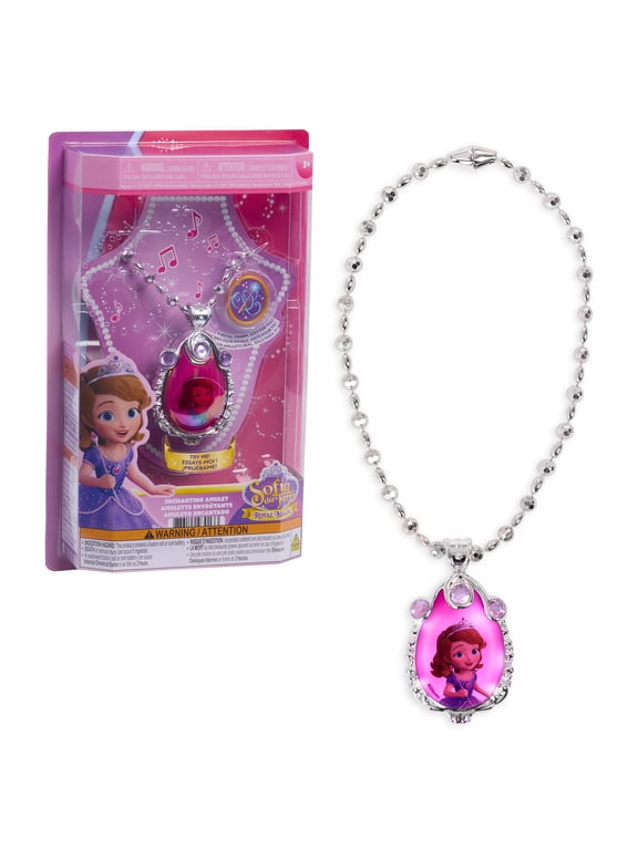 Disney Jr. Sofia the First Enchanting Amulet, Light-up Musical Dress-up Accessory, for Fans Ages 3+