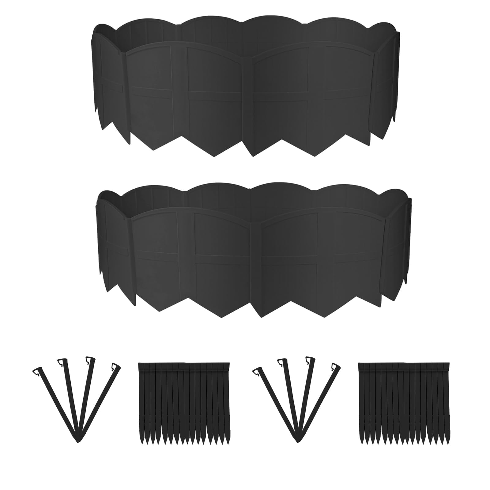 AMURS 6 Inch x RRF12 30Ft Black Landscape Edging No-Dig Garden Edging ...