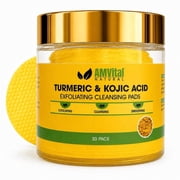 AMVital Kojic Acid Turmeric Cleansing Face Pads - 30 Pack