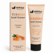 AMVital Turmeric Facial Cleanser with Tea Tree Oil & Vitamin E, 4.23 oz