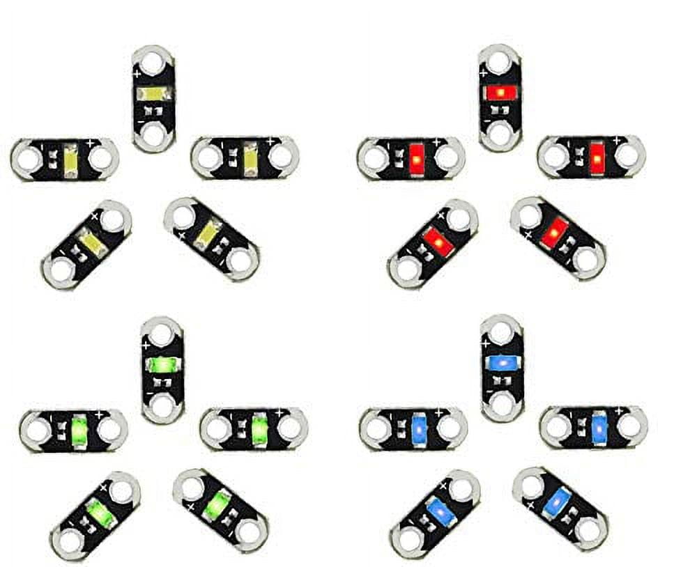 AMX3d Lilypad Arduino Color LEDs Red, Green, Blue & White Jewel LED