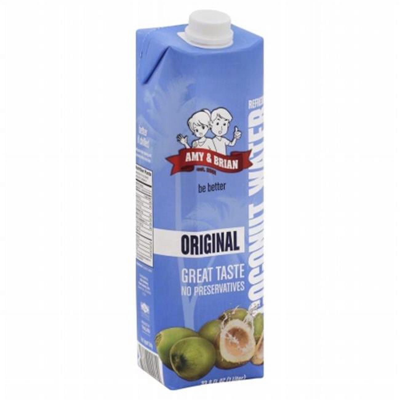 AMY & BRIAN Natural Coconut Water Original 33.8 oz.