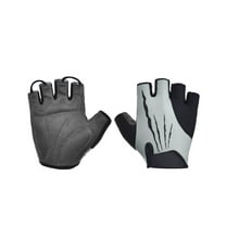 AMYET Cycling Gloves Padded Half Finger, Anti-Slip Shock Absorption, Lightweight & Breathable for MTB & Road Biking, Unisex, X-L