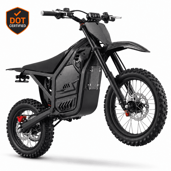 AMYET 4000W Electric Dirt Bike Ages 16+, 45 MPH, 48V 23Ah, UL 2272