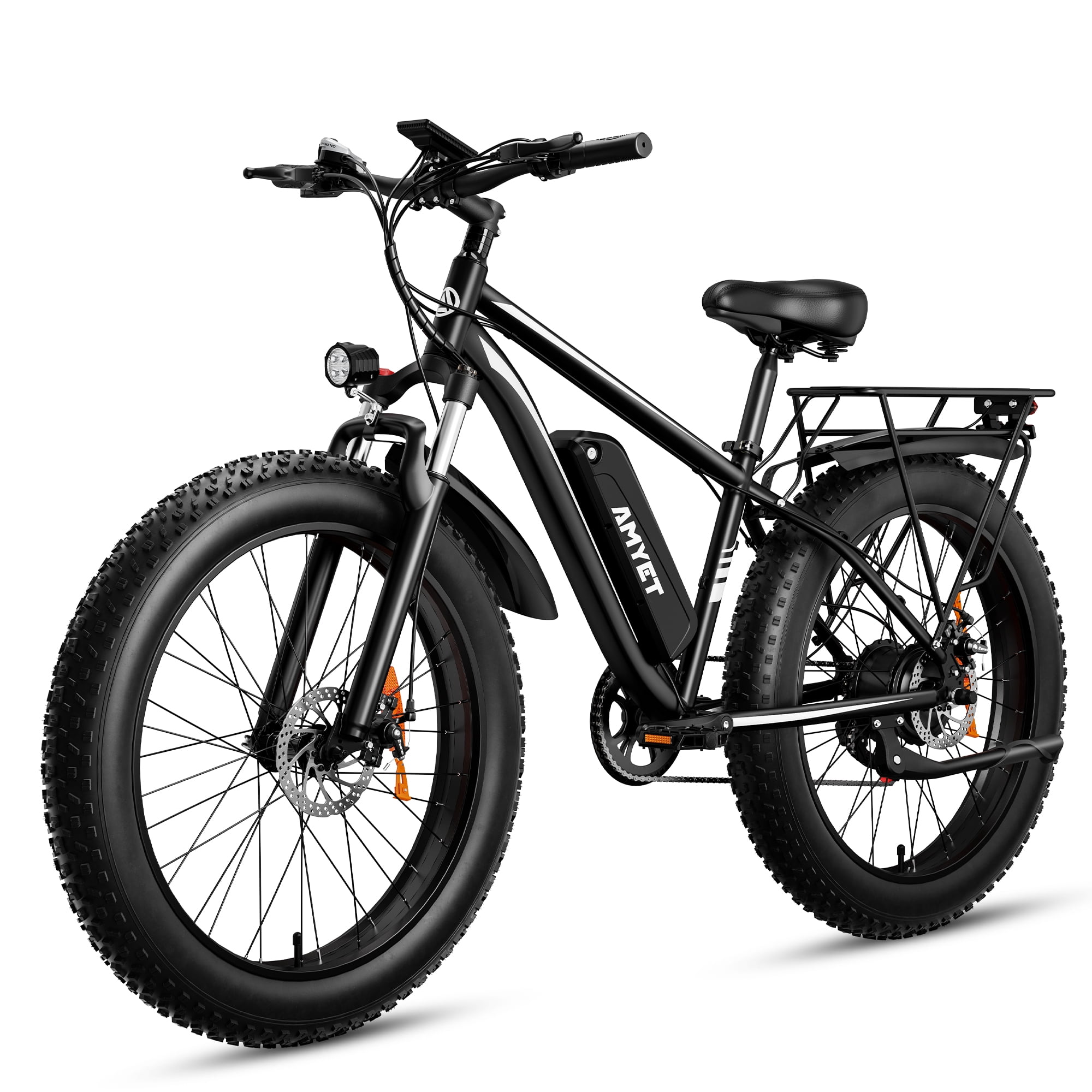 AMYET Long Range EB26 750W Electric Bike 26 Fat Tire Mountain Bicycle for Adults 20MPH Speed Walmart