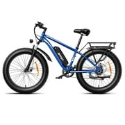 AMYET EB26 Electric Bike for Adults, 26*4.0 Fat Tire E-Mountain Bicycle,Peak 1500W Motor 48V 15Ah 7-Speed Ebike UL2849