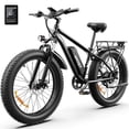 thumbnail image 1 of AMYET EB26 Electric Bike for Adults, 26*4.0 Fat Tire E-Mountain Bicycle,Peak 1500W Motor 48V 15Ah 7-Speed Ebike UL2849, 1 of 13
