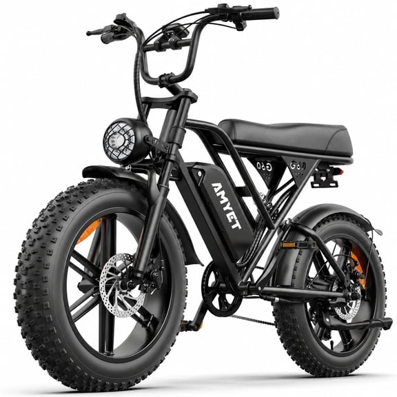 AMYET G60 Electric Bike for Adults, 750W, 20Ah,28MPH, 20"x4" Fat Tire E Mountain Bike, class 3, UL2849