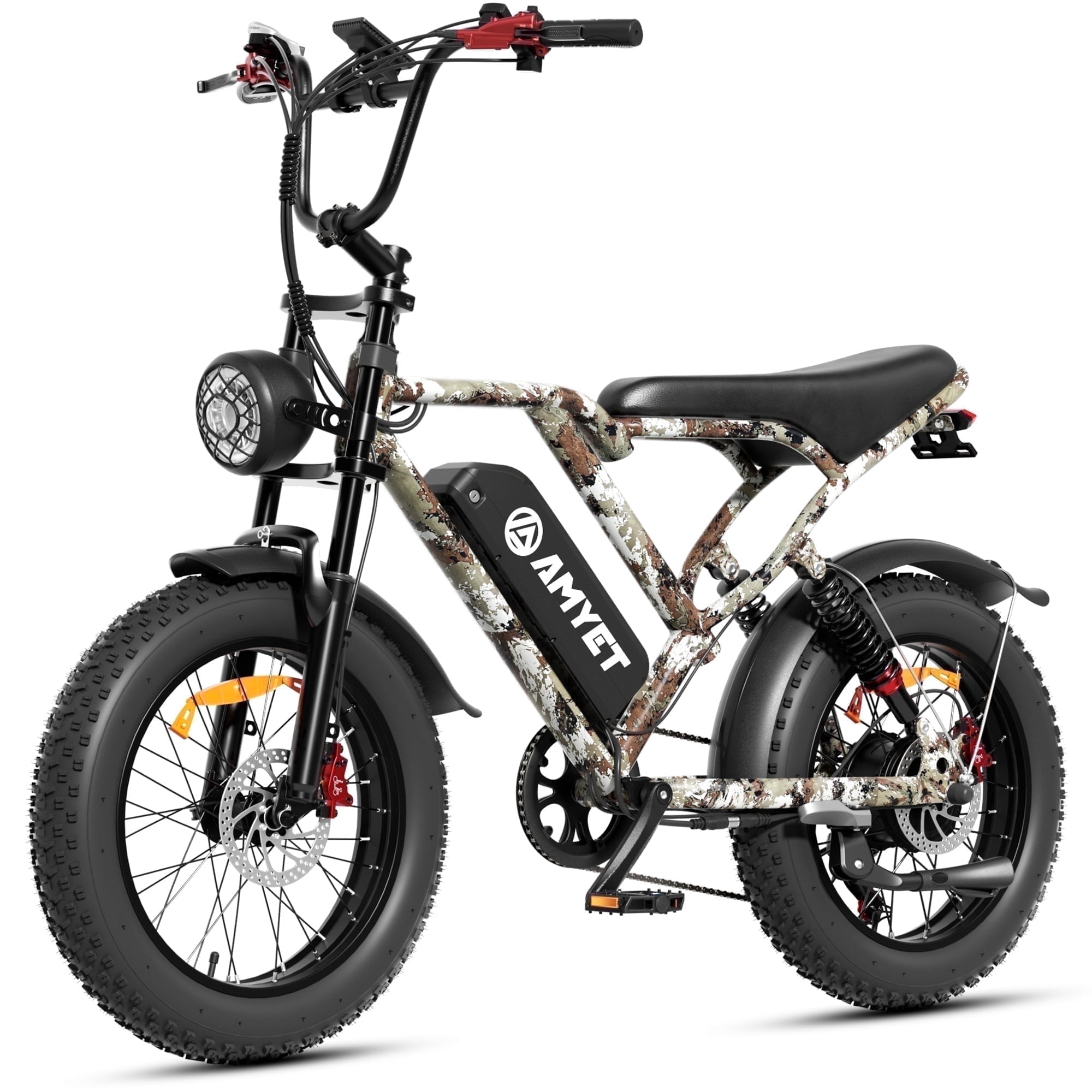 AMYET S8-S Electric Bike 1000W(1500W Peak), 48V 20Ah, 20"x4.0" Fat Tire Ebike for Adults, Hydraulic Disc Brakes E-Mountain Bicycle, UL2849