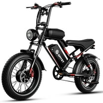 AMYET S8 3000W Peak Dual Motor AWD Electric Bike for Adult, 20" Fat Tire Ebike 48V 25AH 34MPH E-Mountain Bicycle UL2849