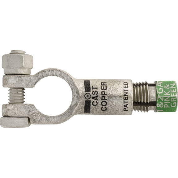 AMZ Clips And Fasteners 1&2 Gauge Straight Clamp Compression Battery Terminal Positive
