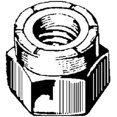 thumbnail image 1 of AMZ Clips And Fasteners 100 4mm-.7 Metric Nylon Insert Lock Nuts DIN 985, 1 of 3