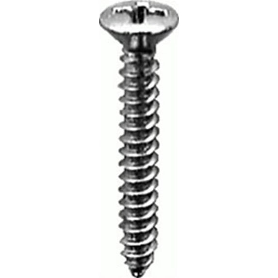 AMZ Clips And Fasteners 100 #8 X 1-1/4" Phillips Oval #6 Head Tapping Screws Zinc