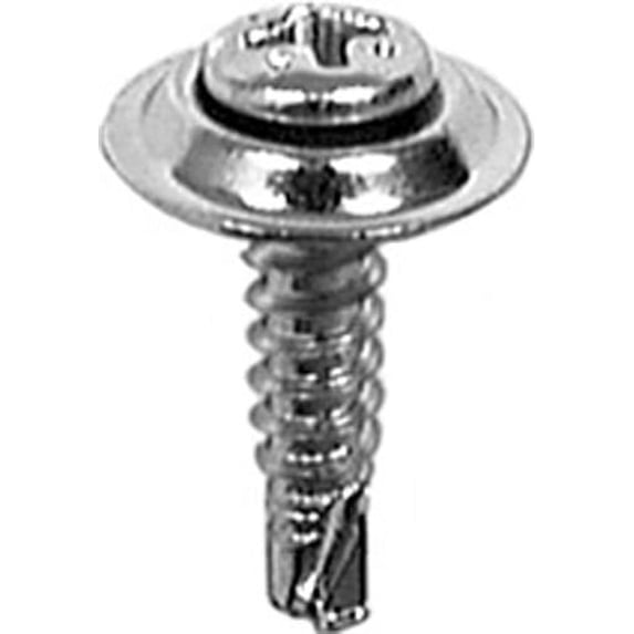 AMZ Clips And Fasteners 100 #8 X 5/8" Phillips Oval Sems Teks Tapping Screws