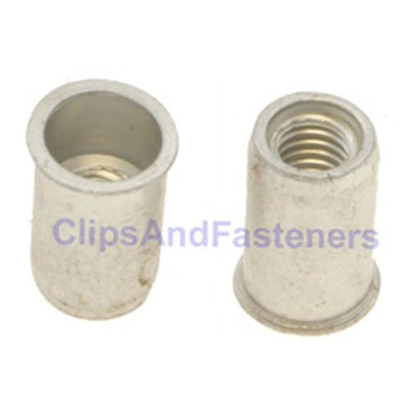 AMZ Clips And Fasteners 25 M6-1.0 Metric Thin Sheet Aluminum Nutserts