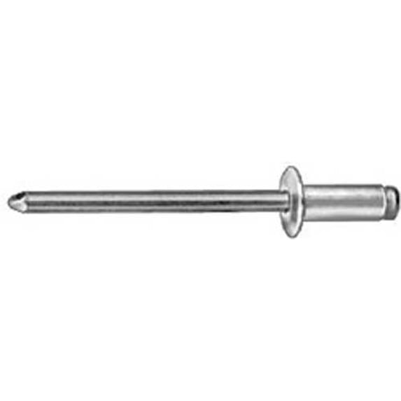 AMZ Clips And Fasteners 3/16 All Aluminum Panel Blind Rivets 1/16-1/4 Grip (50) Large Flange