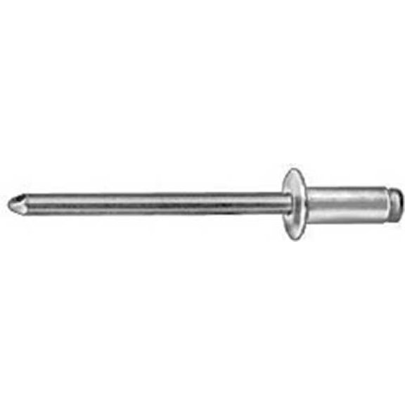 AMZ Clips And Fasteners 3/16 All Aluminum Panel Blind Rivets 1/2-5/8 Grip (25) Large Flange