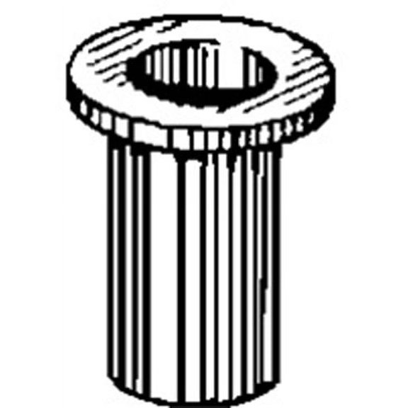 AMZ Clips And Fasteners 50 8-32 U.S.S. Large Flange Thin Sheet Aluminum Nutserts