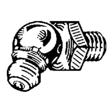 AMZ Clips And Fasteners Grease Fitting 1/4-28 45 Degree 29/32 Length