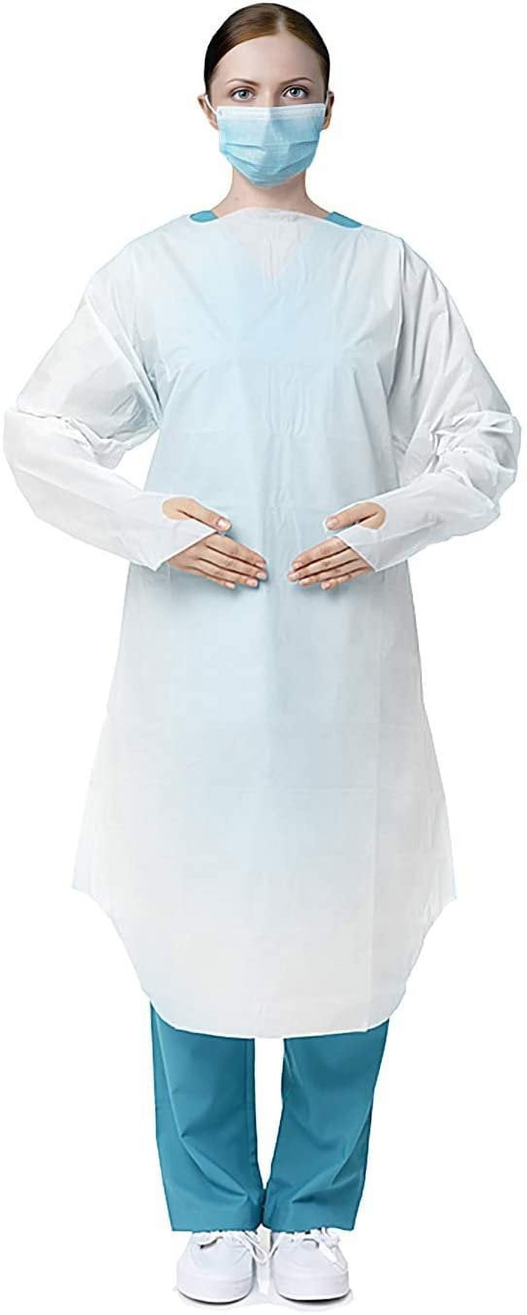 Hospital Suit Waterproof 45g SMS Isolation Gown Rid Cuff Disposable  Surgical Gown