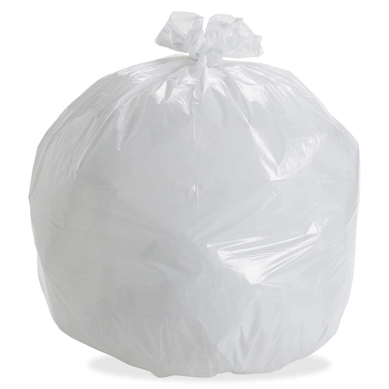 50PCS Heavy Duty Clear Bags Clear White Trash Clear White Trash