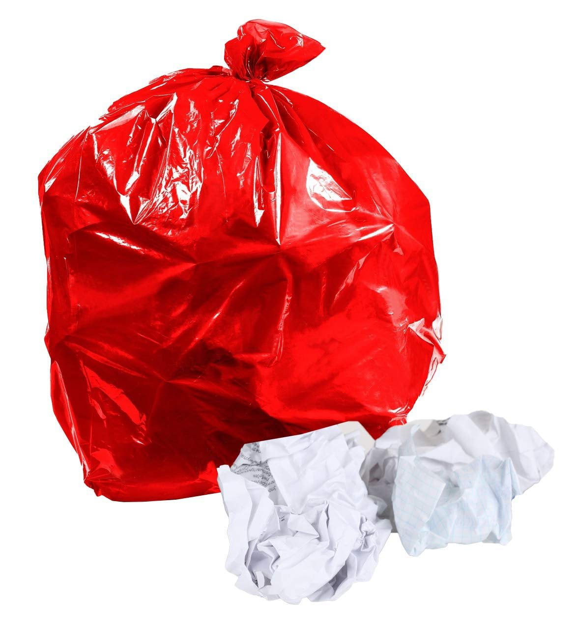 Red cheap garbage bags