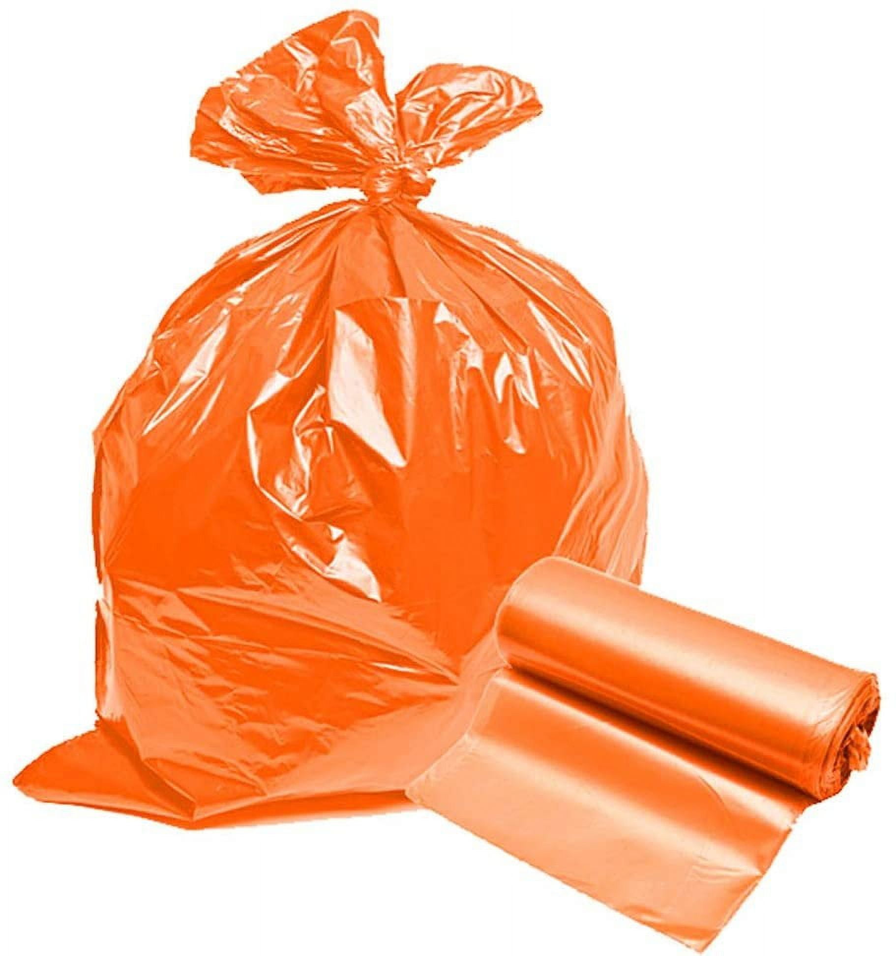 Dropship APQ Outdoor Trash Bags Large 43 X 47, Pack Of 100 Orange Trash  Can Liners, Thin 2 Mil Polyethylene Big Garbage Bags Unscented, Leakproof Waste  Basket Bags, 56 Gallons Kitchen Waste