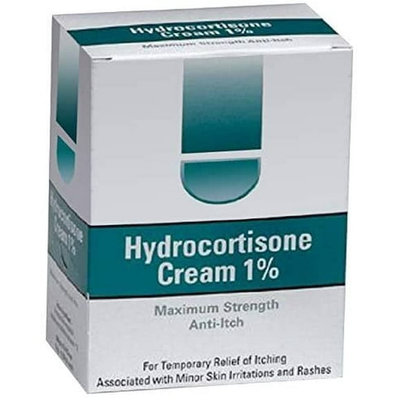 AMZ Supply Itch Relief Water-Jel 1% Strength Cream 0.9 Gram Individual Packet - 1728 pack