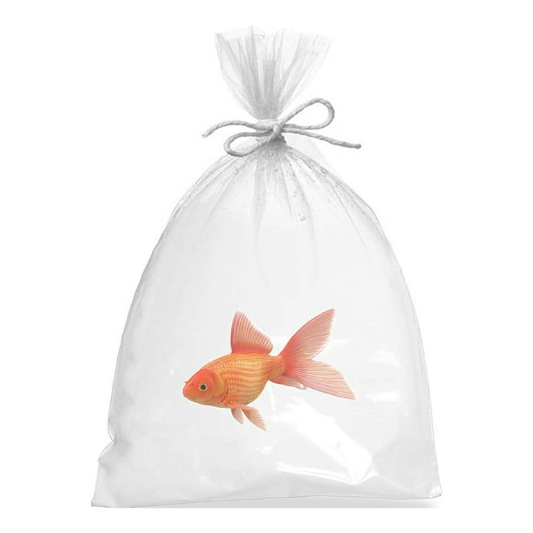 AMZ Supply Plastic Fish Bags 12 x 18 Clear Polyethylene 2 Mil Open