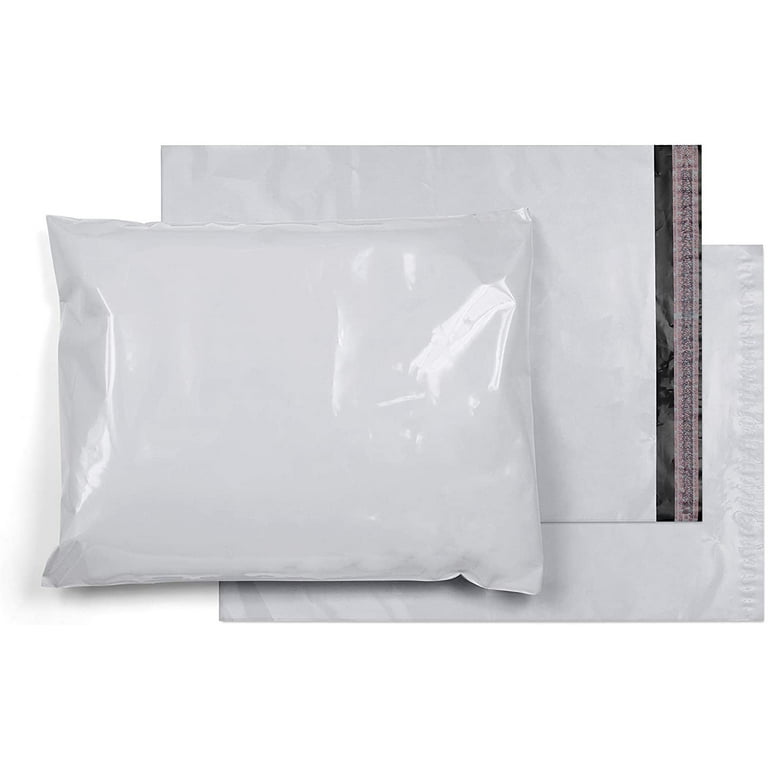 PACK 50 BOLSAS BLANCAS OPACAS CON CIERRE ADHESIVO PARA ENVIOS Y PAQUETERIA  200 X 250 MM