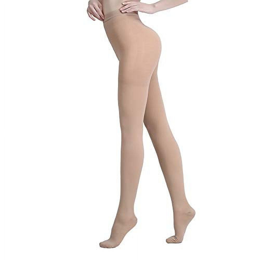 AMZAMÂ® Compression Pantyhose for Women & Men, Closed Toe, Opaque, Firm