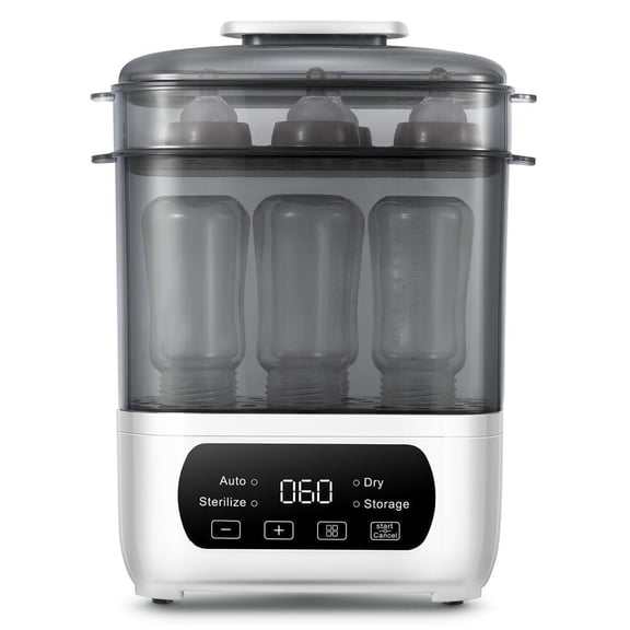 AMZBABYCHEF Steam Sterilizer Dryer for Baby Bottles, Baby Bottle Sterilizer & Dryer