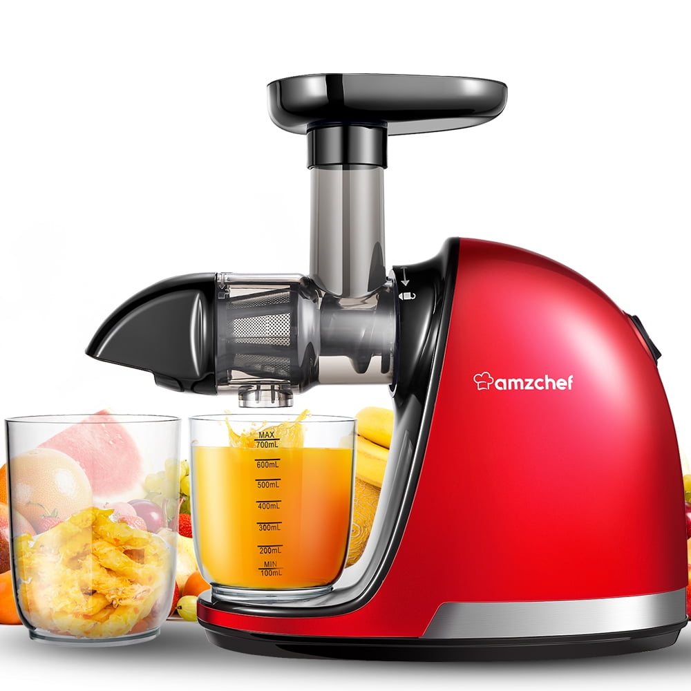AMZCHEF Masticating Slow Juicer for Fruits&Vegetables, High Nutrition