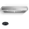 thumbnail image 1 of AMZCHEF Under Cabinet Range Hood 30 Inch, 750CFM Wall Mount Range Hood with 3 Speed Kitchen Exhaust Fan, Button Control, AC Motor, 1 of 11