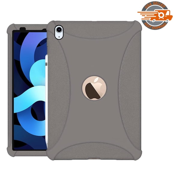 AMZER Apple iPad 11th Gen 11" (for inches) Shockproof Rugged Silicone Skin Jelly Tablet Case, Grey, New