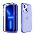 thumbnail image 1 of AMZER Crusta Hybrid Full Body Case for iPhone 13 with Built-in Screen Protector - Glitter Blue, 1 of 7