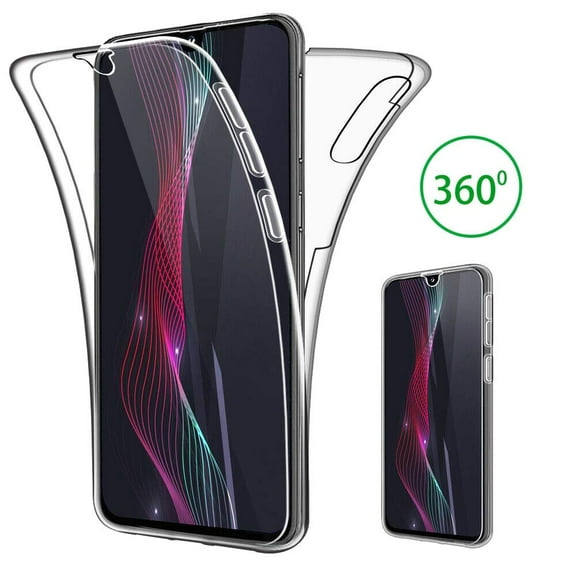 AMZER Galaxy Note10 Full Body Protective TPU Case, 360 Full Body Dual Layer Slim Transparent TPU Case for Samsung Galaxy Note 10