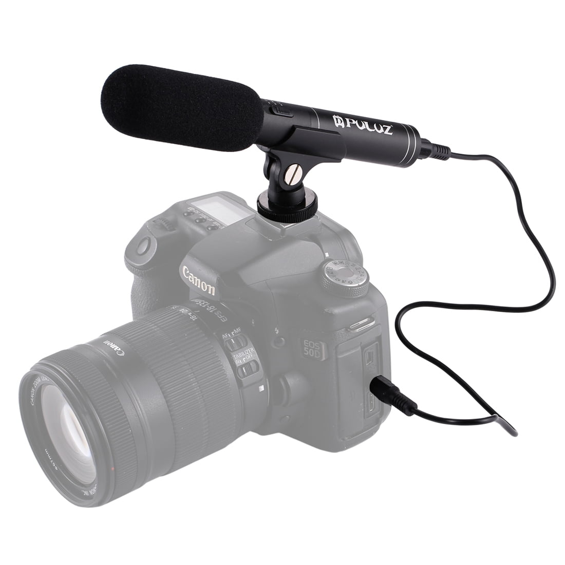 AMZER Professional Interview Condenser Video Shotgun Microphone with 3.5mm Audio Cable for DSLR & DV Camcorder