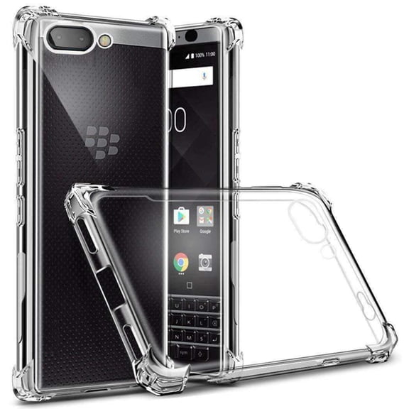 AMZER TPU Case for BlackBerry Key 2 Slim Heavy Duty Clear Back Cover for BlackBerry Key2 - Transparent