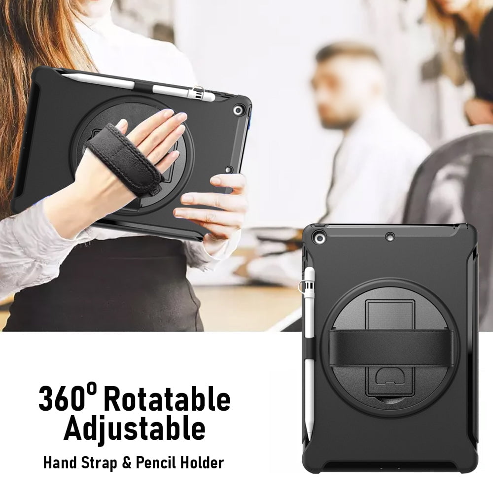 AMZER TUFFEN Case for iPad 10.2/ iPad 8th Gen, Military Grade ShockProof Kids Friendly 3 Layer Case , Apple Pencil Slot for 10.2 inch iPad 7th Gen, iPad 8th Gen 2020