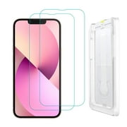 AMZER Tempered Glass Screen Protector for iPhone 13/ iPhone 13 Pro with Easy Install Kit, Ultra Tough, Clear (Pack of 2)