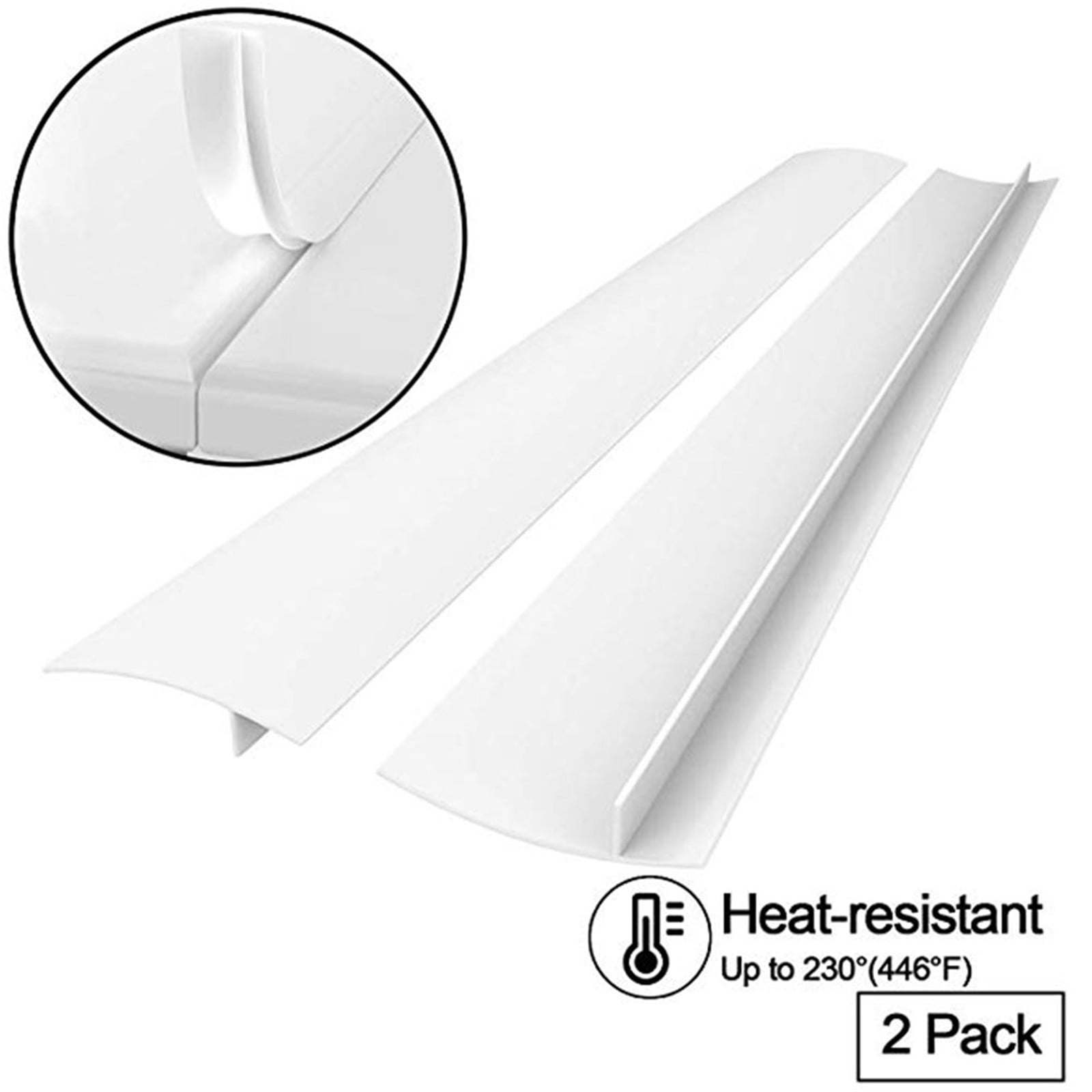 AMZEY 2 Pack 21 inch Kitchen Silicone Stove Counter Gap Cover, Heat