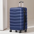thumbnail image 1 of AMZFUN 28 Inches Carry On Luggage, Lightweight ABS+PC Hard Case Suitcase With 360° Rotating Silent Wheel, With TSA Lock, Airline Approved Luggage, Navy Blue, 1 of 6