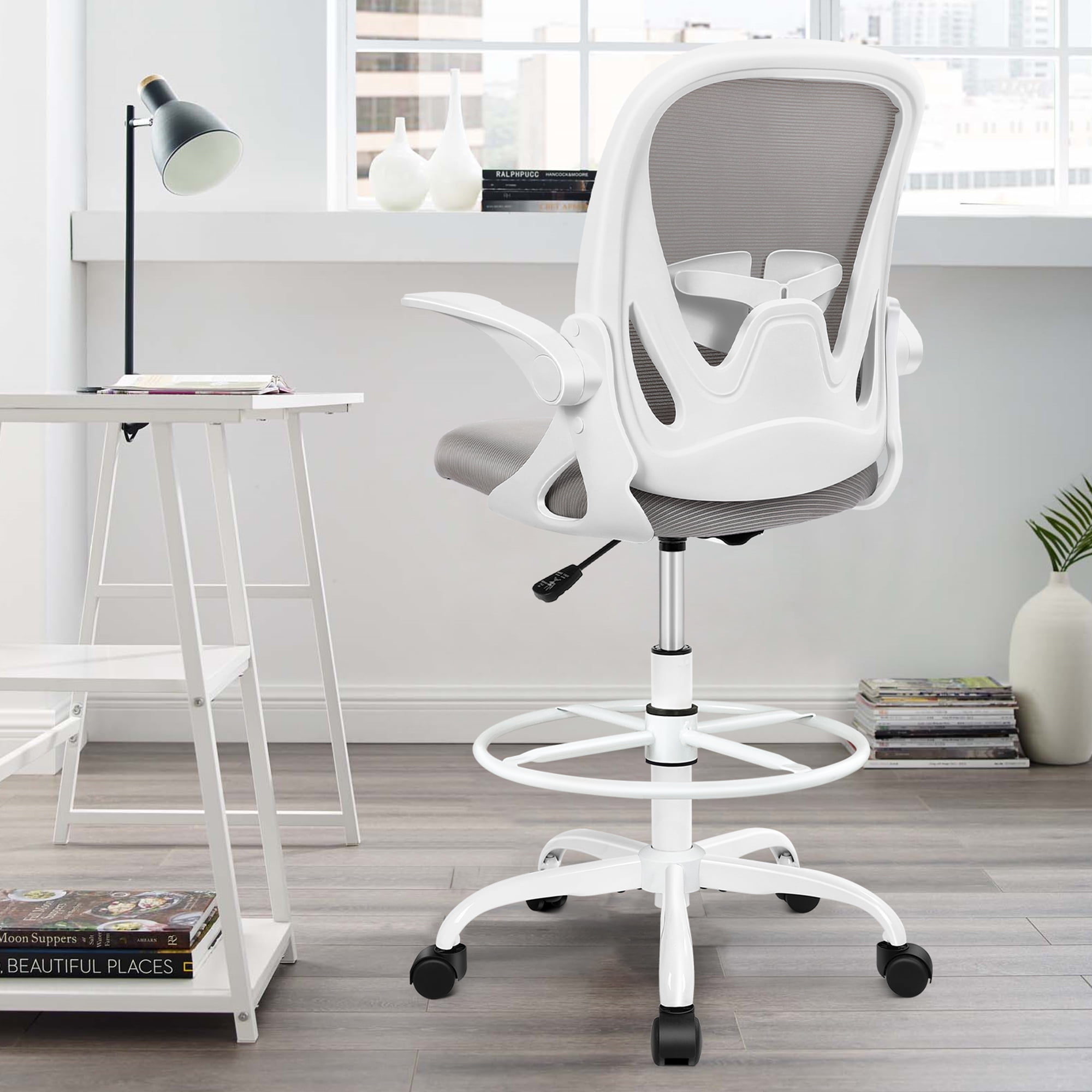 AMZFUN Office Chair, Ergonomic Desk Chair with Lumbar Support