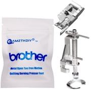 AMZTKDIY Metal Open Toe Free Motion Quilting Darning Presser Foot for Brother Singer Babylock Janome New Home Other Sewing Machines