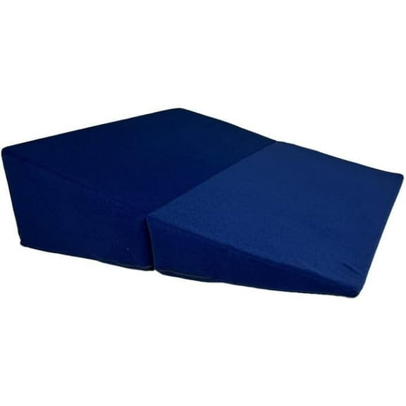 AMiNA Folding Bed Wedge Pillow 12"- Ultimate Back and Leg Support Acid Reflux, Post-Surgery Recovery, Pregnancy, and Comfortable Bed Rest - Compact, Portable, Easy to Clean